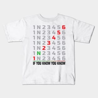 If you know you know IYKYK back print Kids T-Shirt